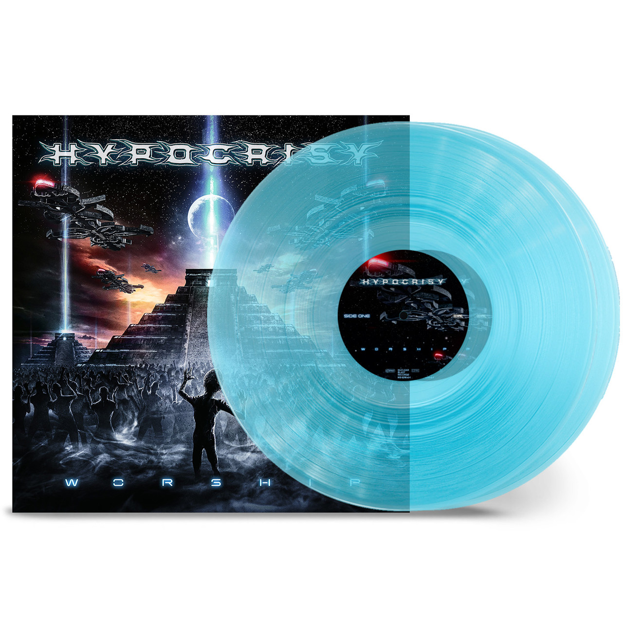 PRE-ORDER - Hypocrisy 'Worship' 2LP Transparent Blue Curacao Vinyl - 21st August 2026