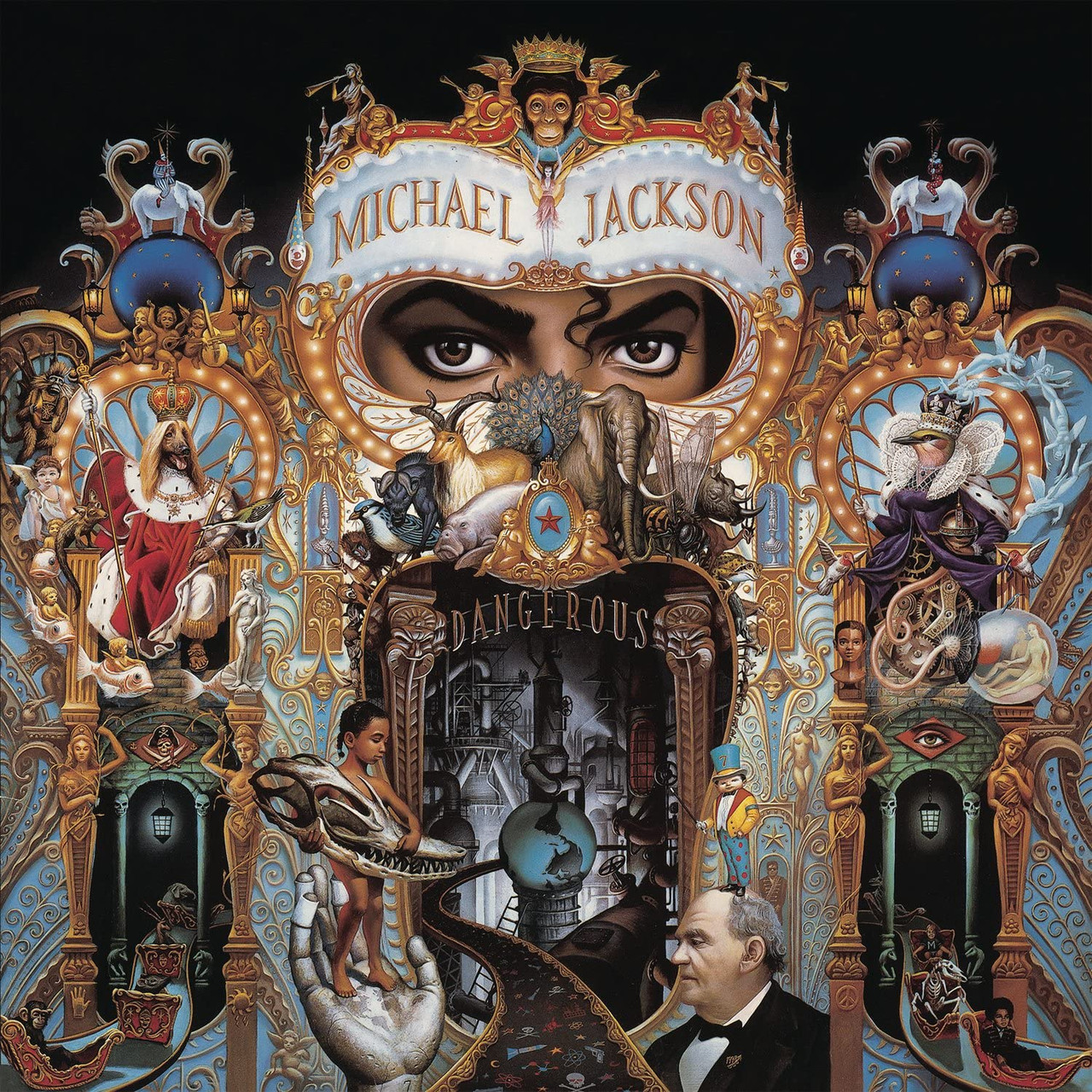 Michael Jackson 'Dangerous' 2LP Red Black Smoke Vinyl