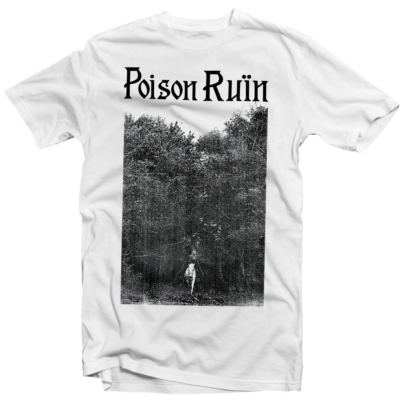 Poison Ruin 'White Horse' (White) T-Shirt - US Import