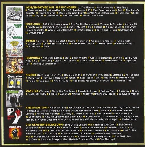 Green Day 'The Studio Albums 1990-2009' 8CD Box Set