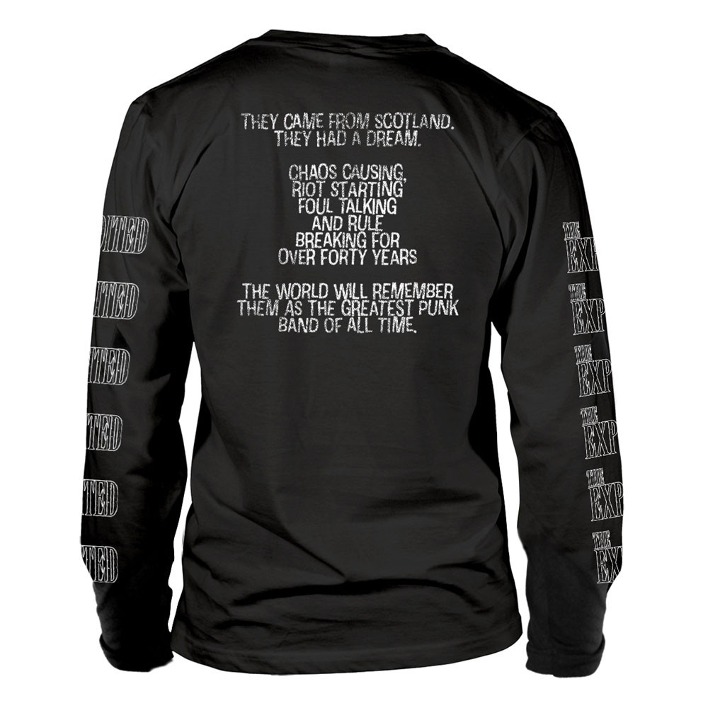 The Exploited 'They Came From...' (Black) Long Sleeve Shirt Back