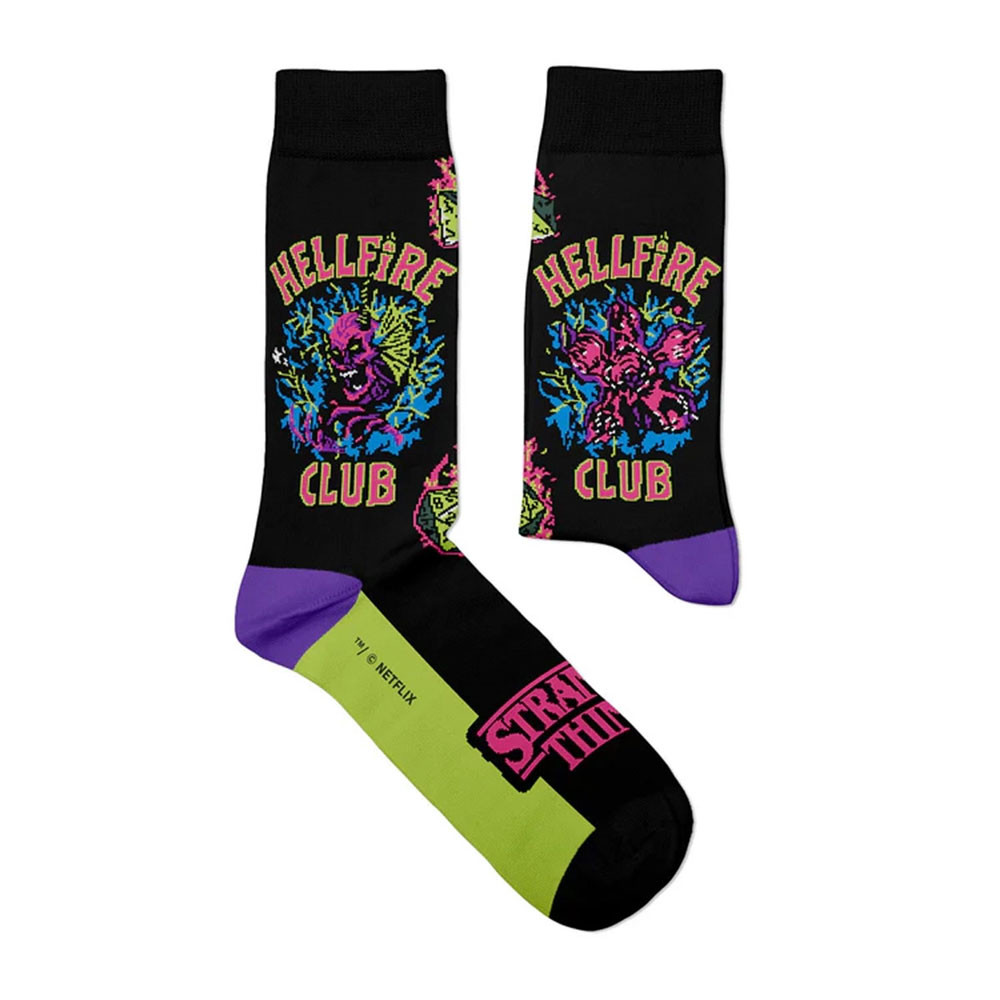 Stranger Things 'Demogorgon' (Black) Socks