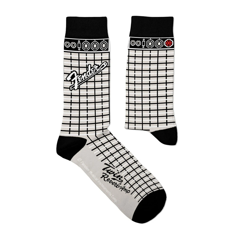 Fender 'Amplifier' (White) Socks