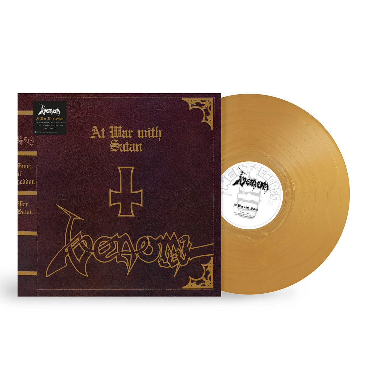 PRE-ORDER - Venom 'At War With Satan' LP Gold Vinyl - RELEASE DATE 21st August 2026