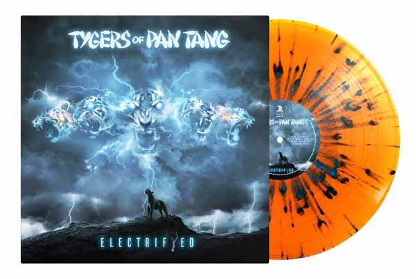 PRE-ORDER - Tygers of Pan Tang 'Electrifyed' LP Transparent Orange Blue Splatter Vinyl - RELEASE DATE 11th September 2026