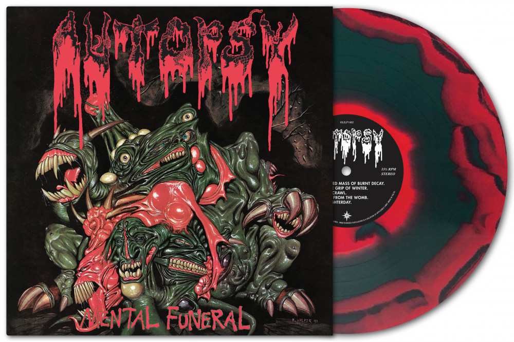 PRE-ORDER - Autopsy 'Mental Funeral' (35th Anniversary) LP Red Green Inkspot Vinyl - RELEASE DATE 14th August 2026