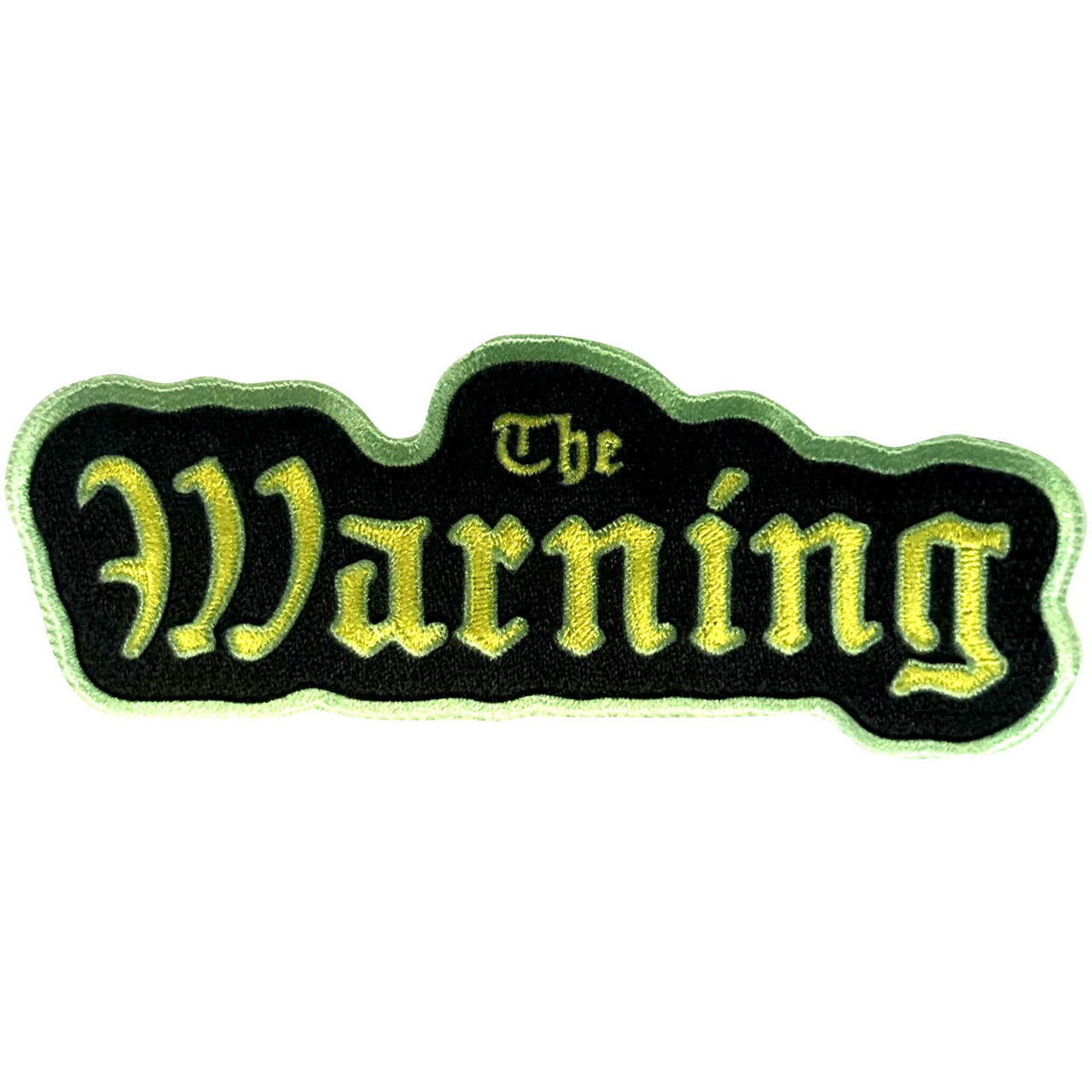 The Warning 'Logo' Iron On Woven Patch