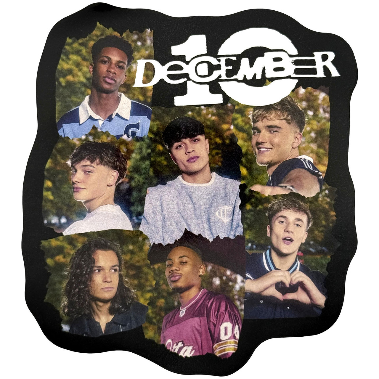 December 10. 'Ripped Frame' Sticker