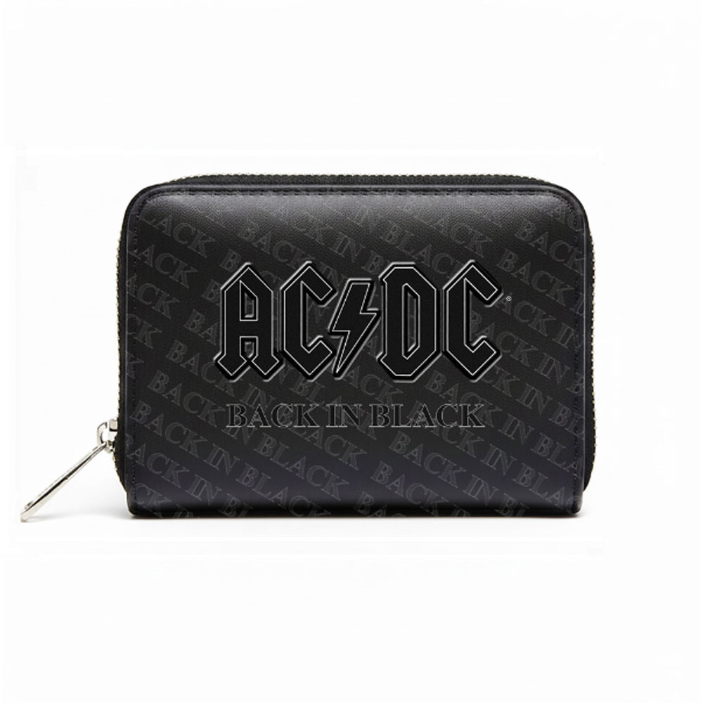 AC/DC 'Back In Black' Rocksax Zip Top Purse