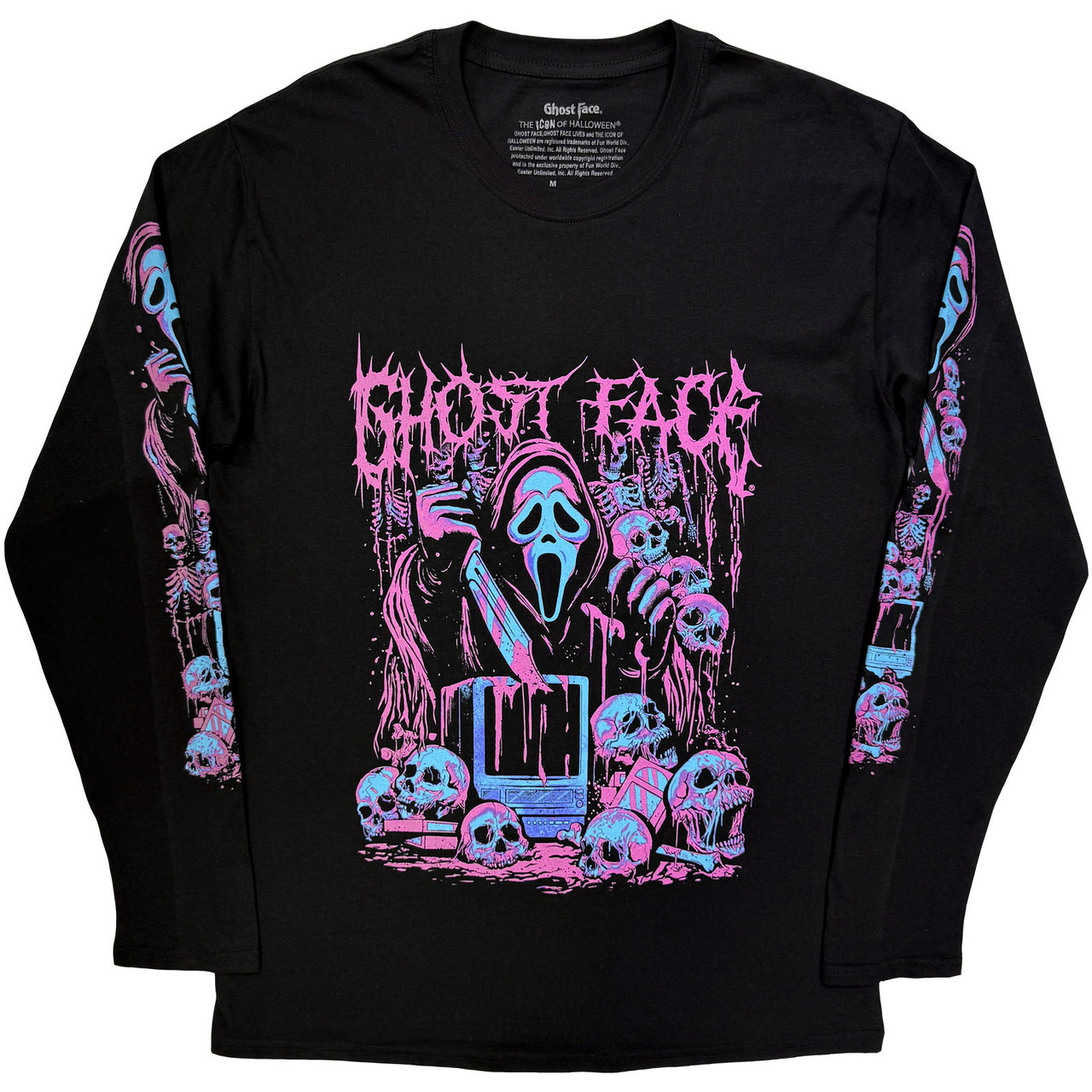 Ghostface 'Metal' (Black) Long Sleeve Shirt