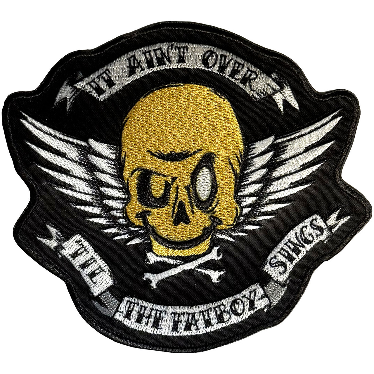 Fatboy Slim 'Skull' Iron On Woven Patch