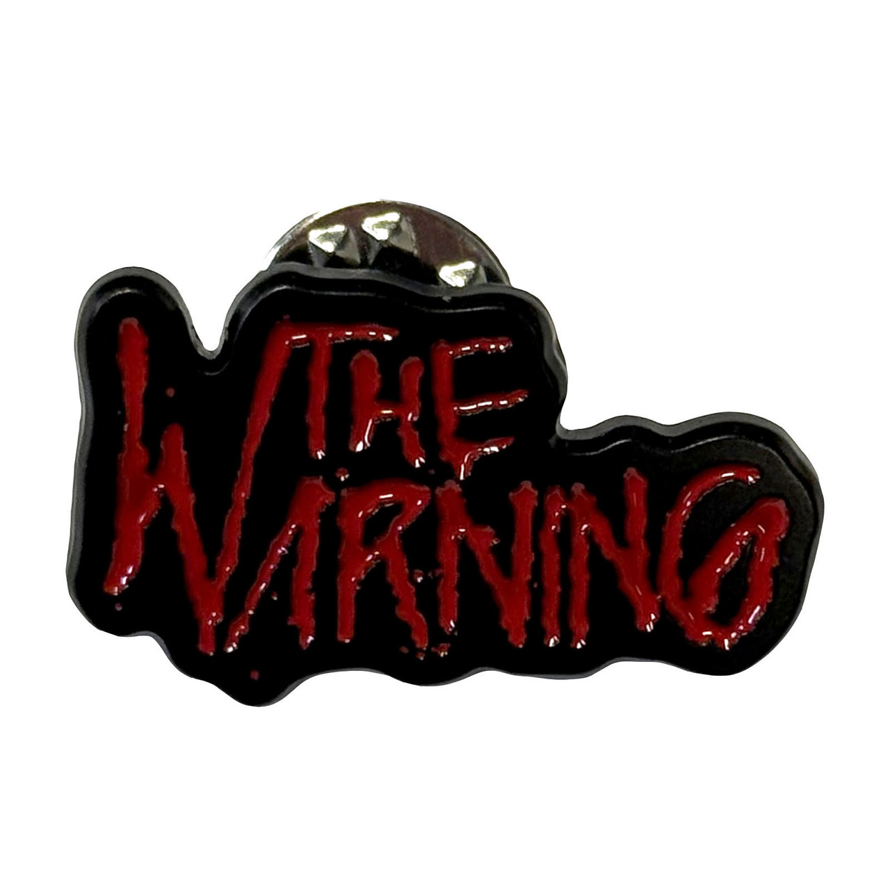 The Warning 'Splatter Logo' Pin Badge