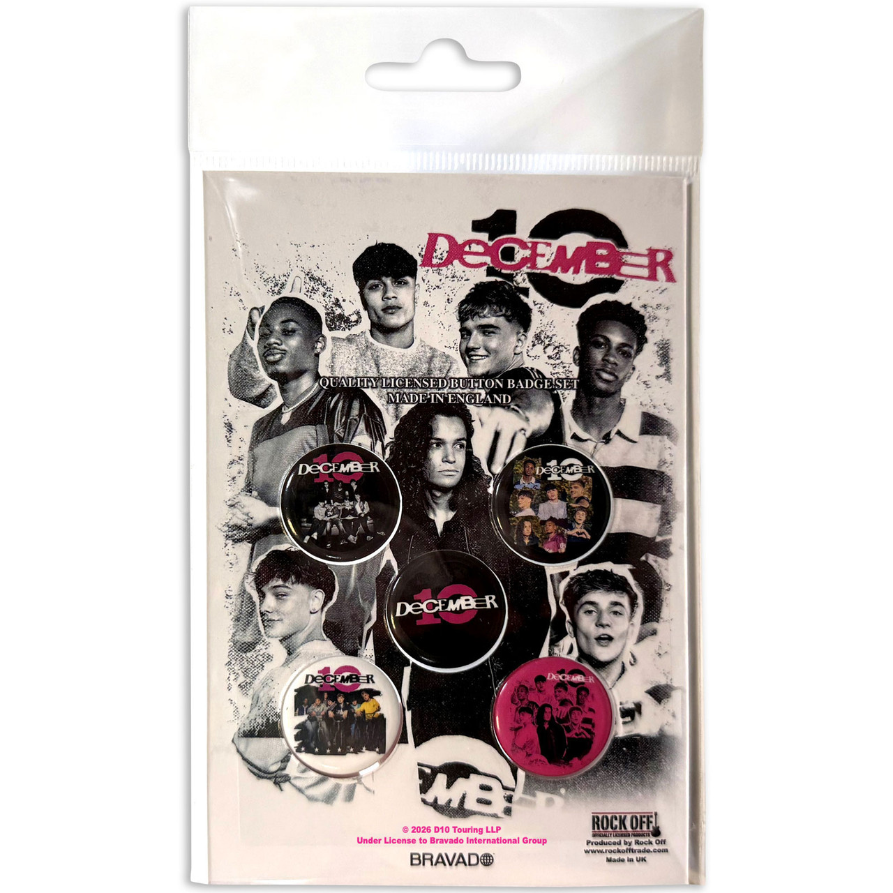 December 10. 'Group 5 Pack' Button Badge Pack