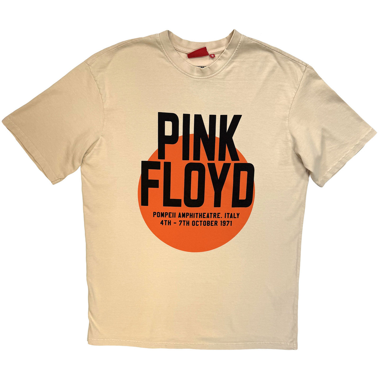 Pink Floyd 'Pompeii Circle Wash' (Sand) Unplugged T-Shirt