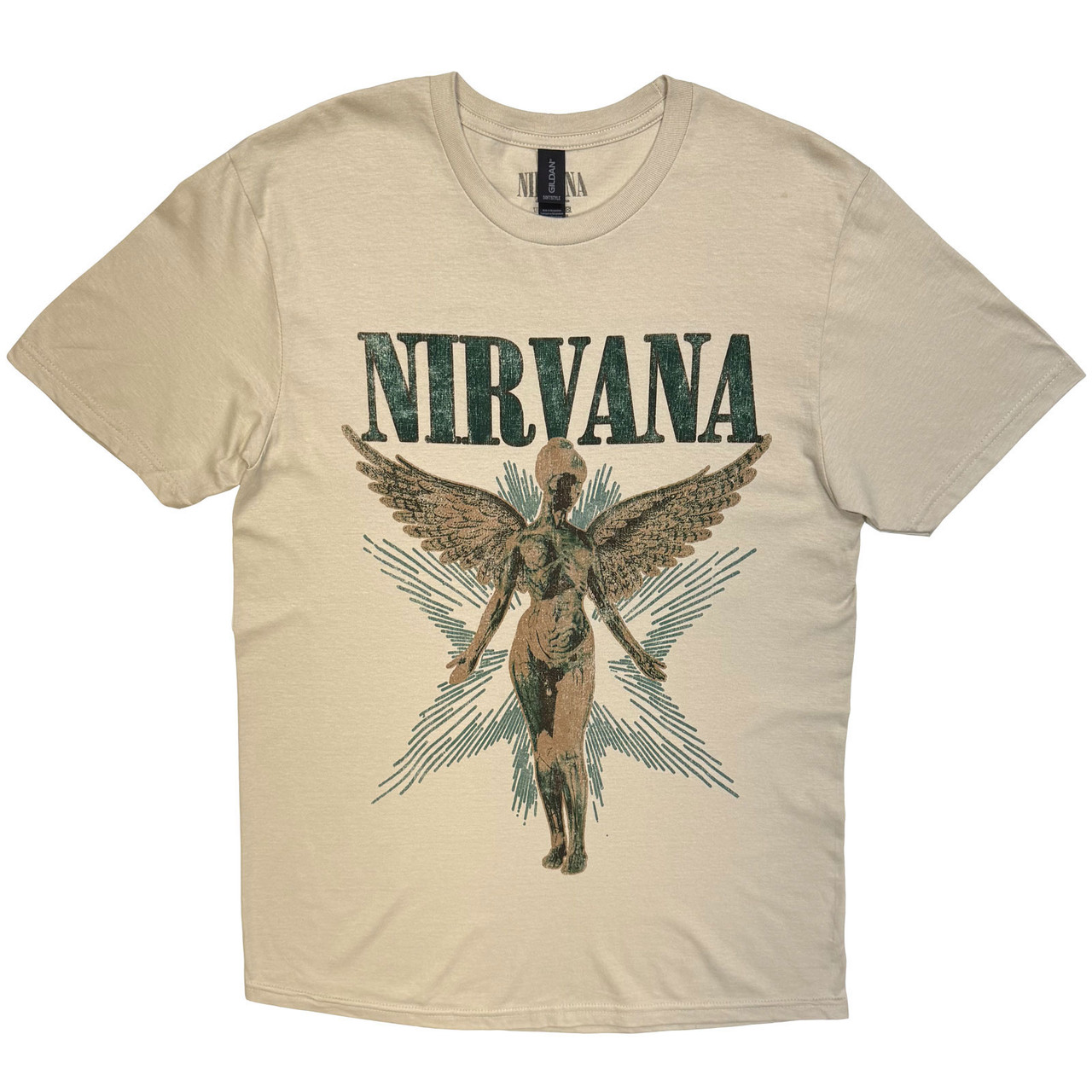Nirvana 'Angel Vintage' (Sand) T-Shirt