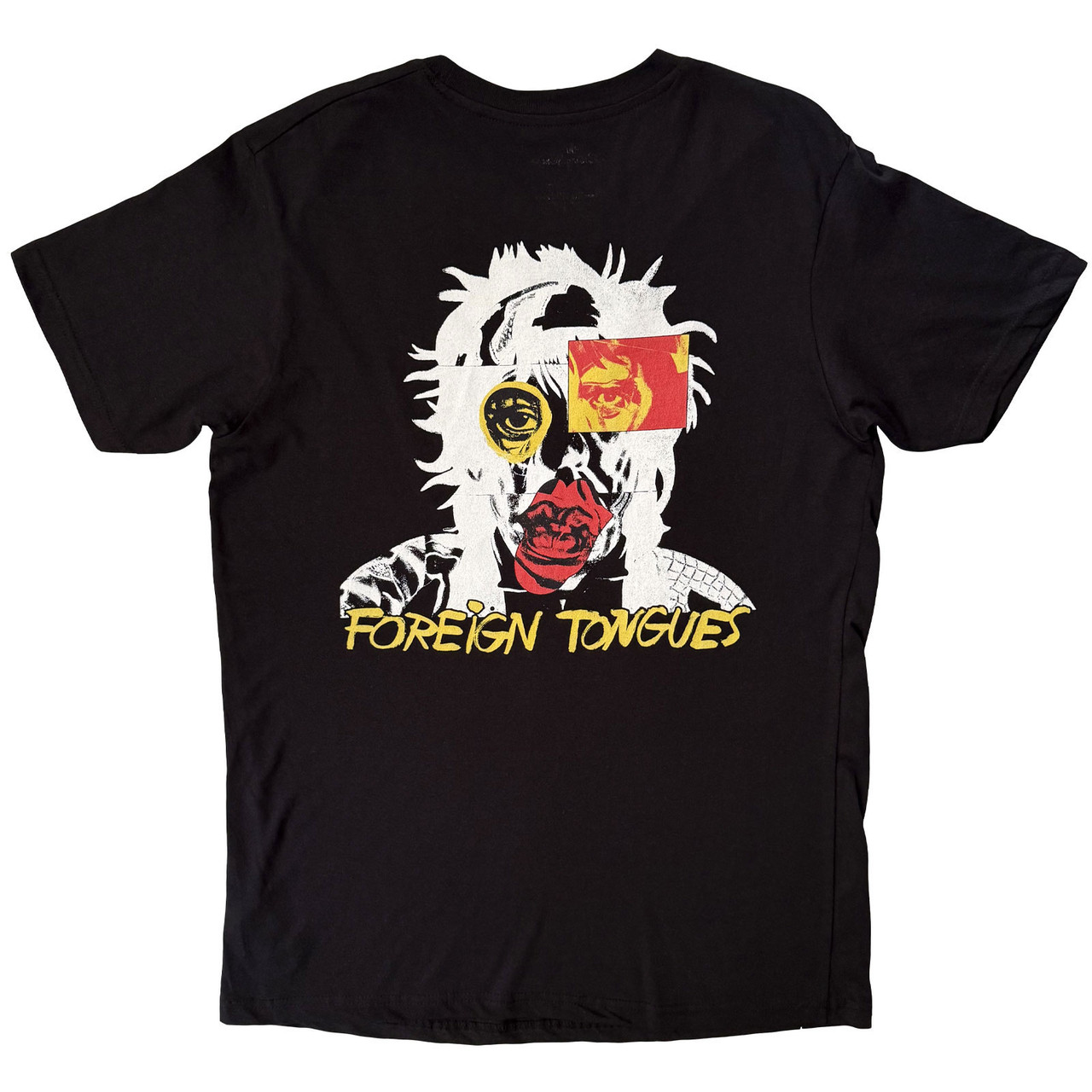 The Rolling Stones 'Foreign Tongues Pocket Logo' (Black) T-Shirt