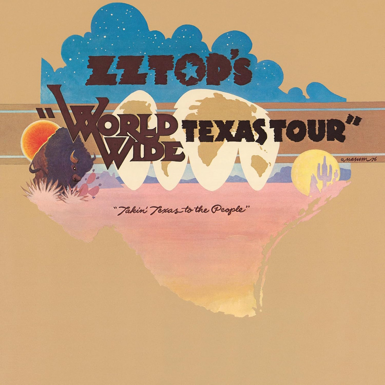 PRE-ORDER - ZZ Top 'World Wide Texas Tour' LP Black Vinyl - RELEASE DATE 31st July 2026