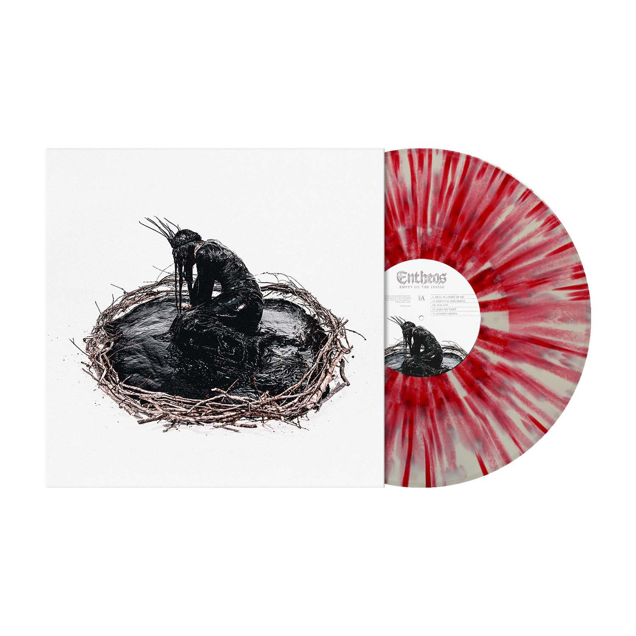 PRE-ORDER - Entheos 'Empty On The Inside' LP White Red Splatter Vinyl - RELEASE DATE 23rd October 2026