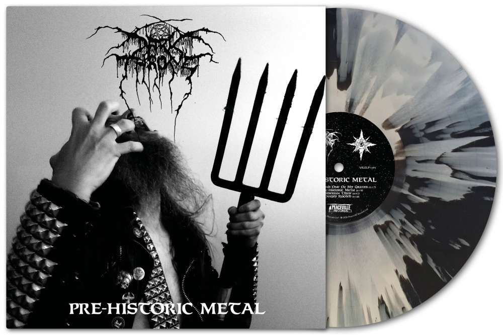 Darkthrone 'Pre-Historic Metal' LP Black White Splatter Vinyl