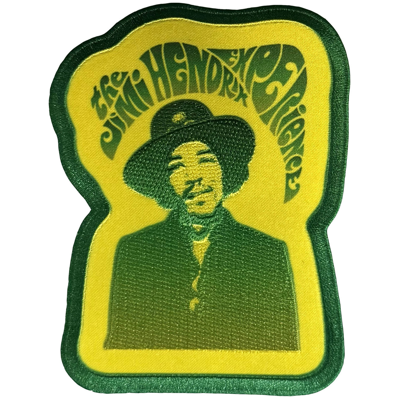 Jimi Hendrix 'Jimi & Swirl Logo' Iron On Woven Patch