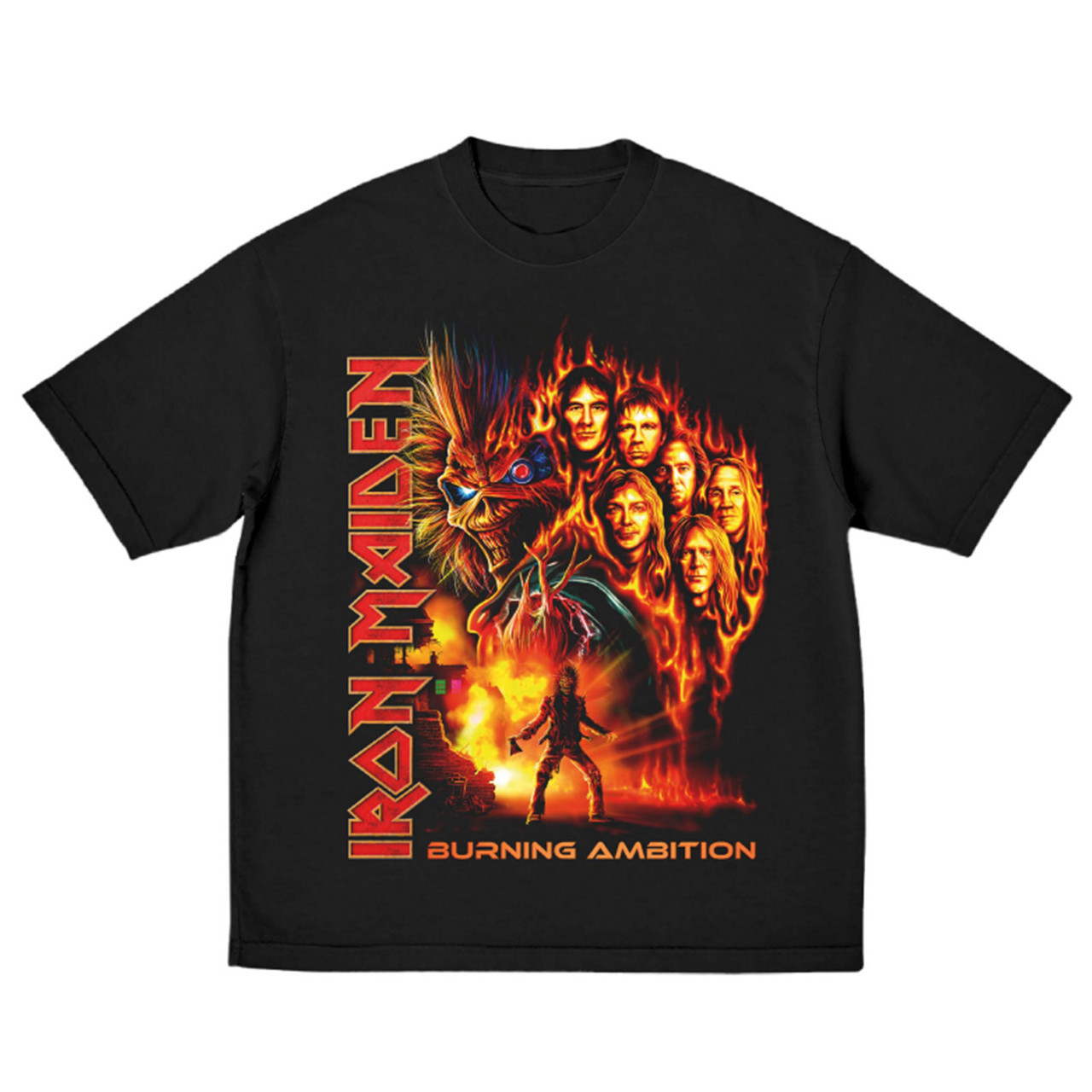 Iron Maiden 'Burning Ambition' (Black) T-Shirt