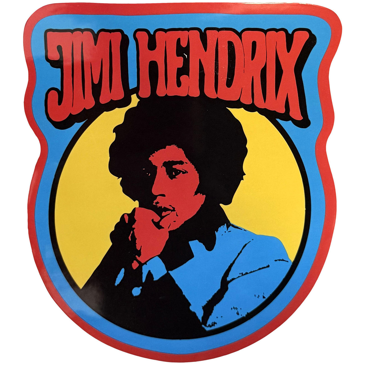 Jimi Hendrix 'Vintage Circle' Sticker