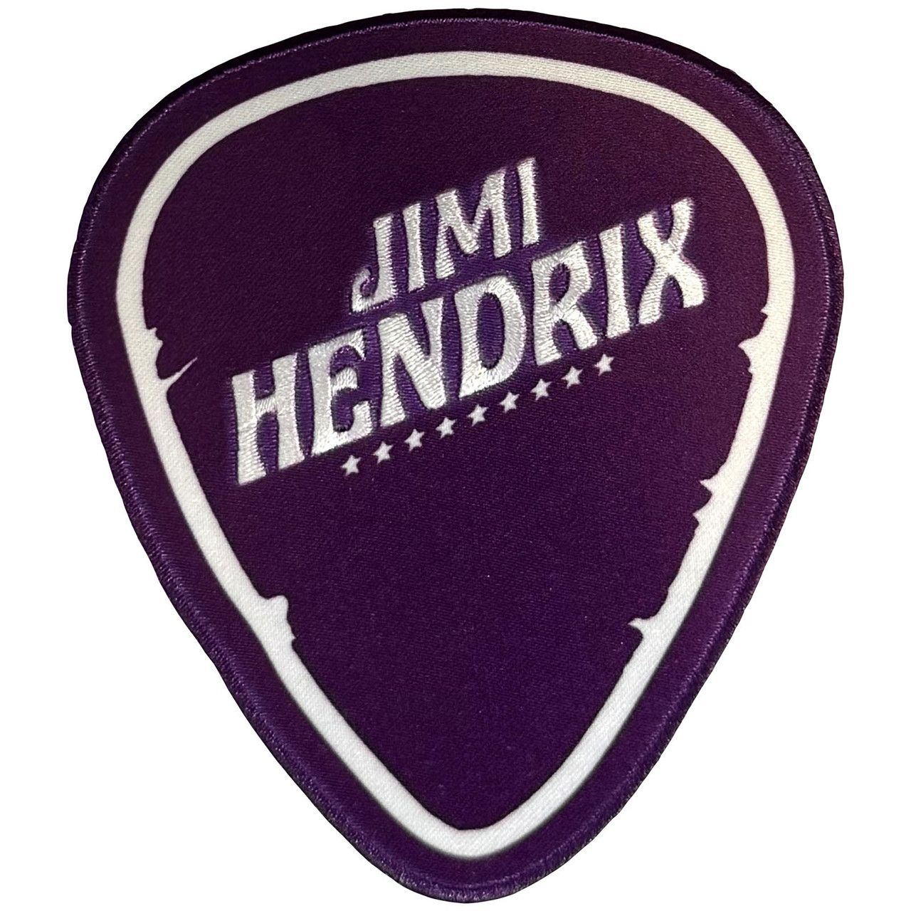 Jimi Hendrix 'Plectrum' Iron On Woven Patch