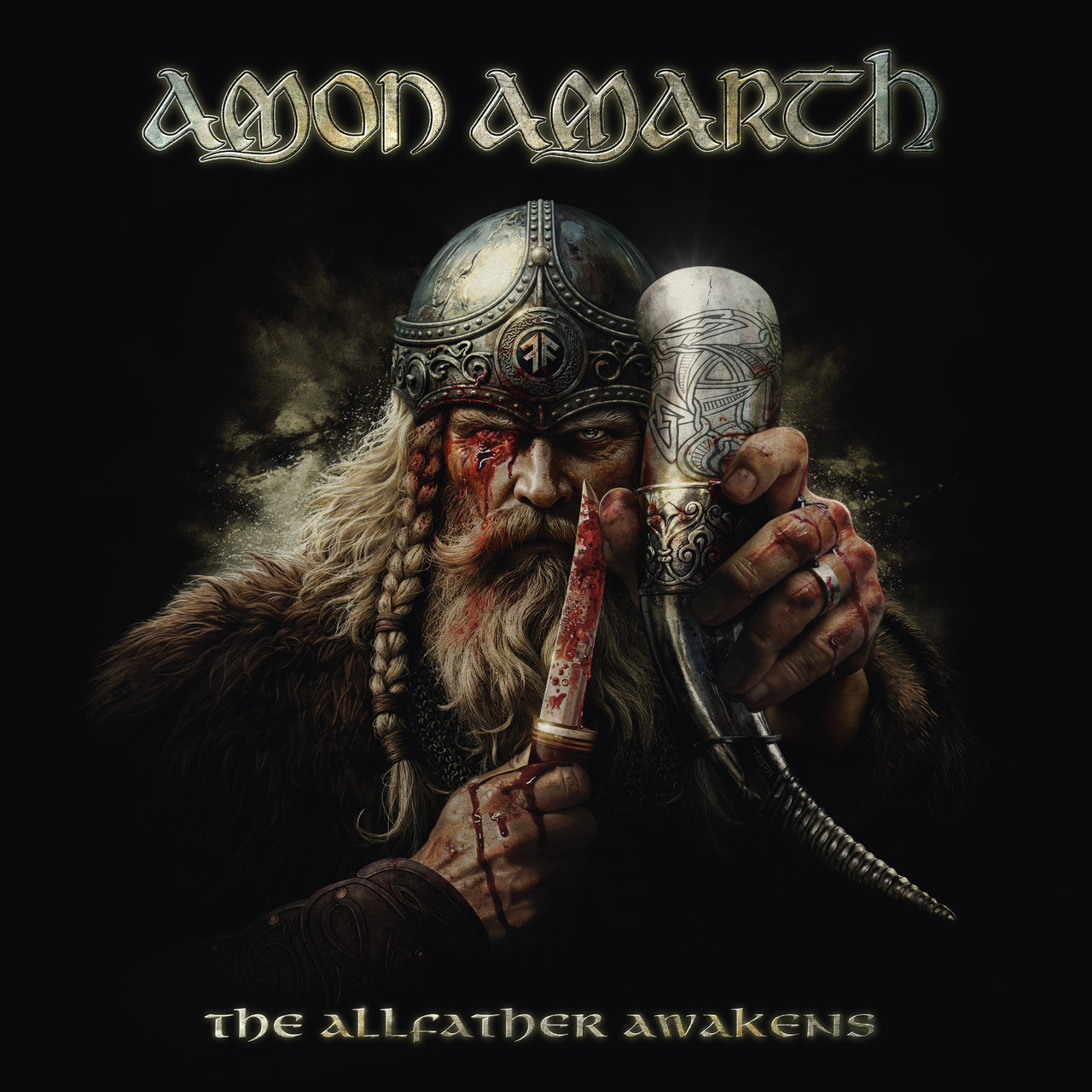 PRE-ORDER - Amon Amarth 'The Allfather Awakens' LP 'Oden’s Hunt' Green Marbled Vinyl - RELEASE DATE 2nd October 2026