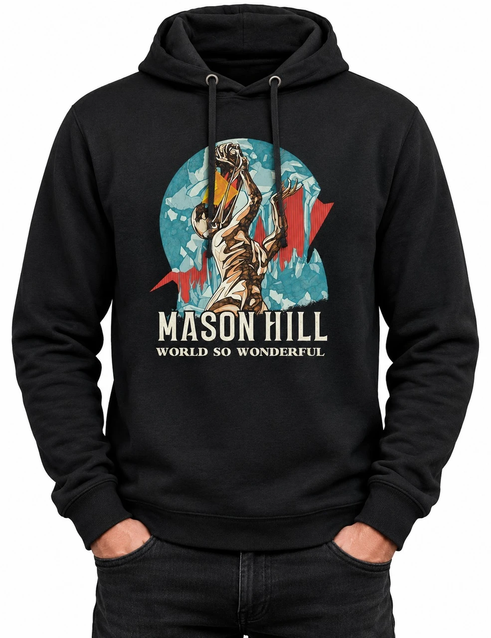 Mason Hill 'World So Wonderful' (Black) Pull Over Hoodie