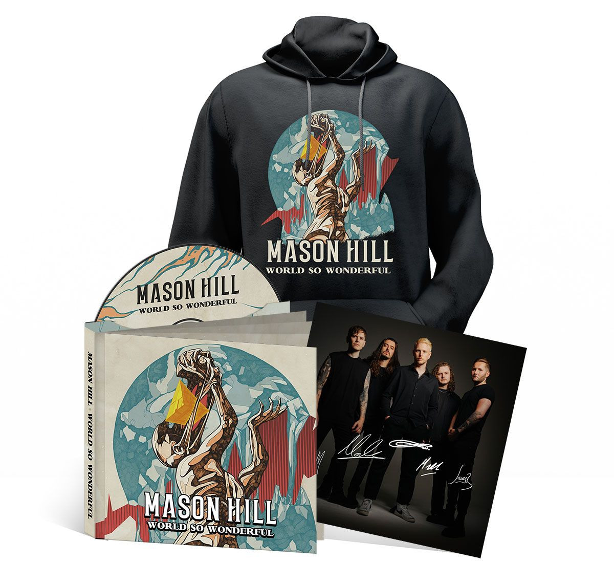 Mason Hill 'World So Wonderful' CD & Pull Over Hoodie Bundle with SIGNED CARD