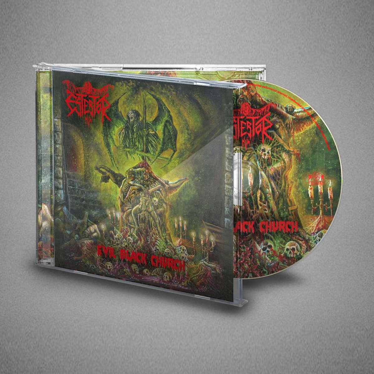 PRE-ORDER Estertor 'Evil Black Church' CD Jewel Case - RELEASE DATE  23rd October 2026