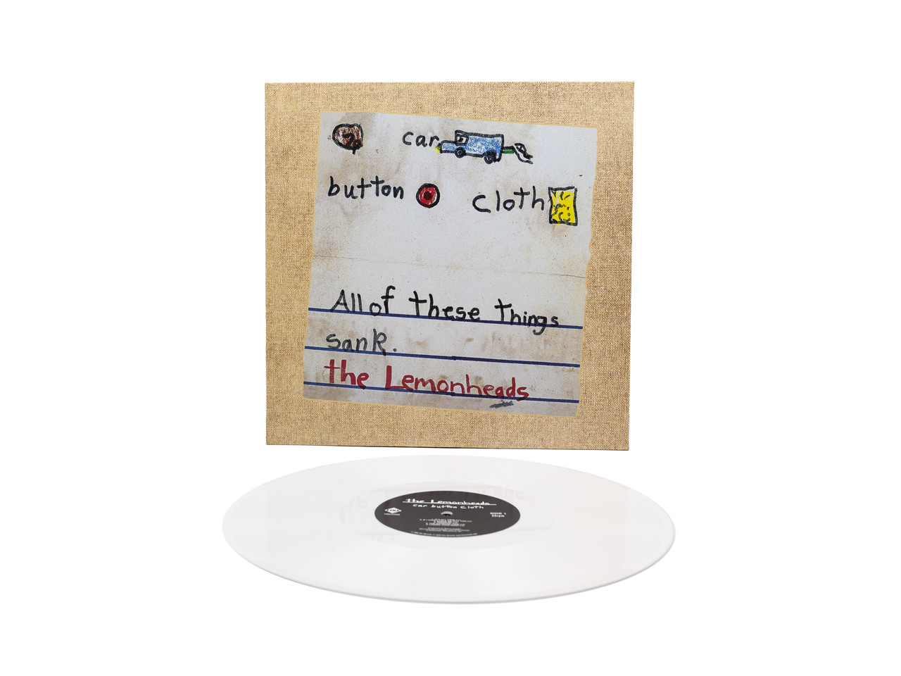 The Lemonheads 'Car Button Cloth' (30th Anniversary) LP White Vinyl