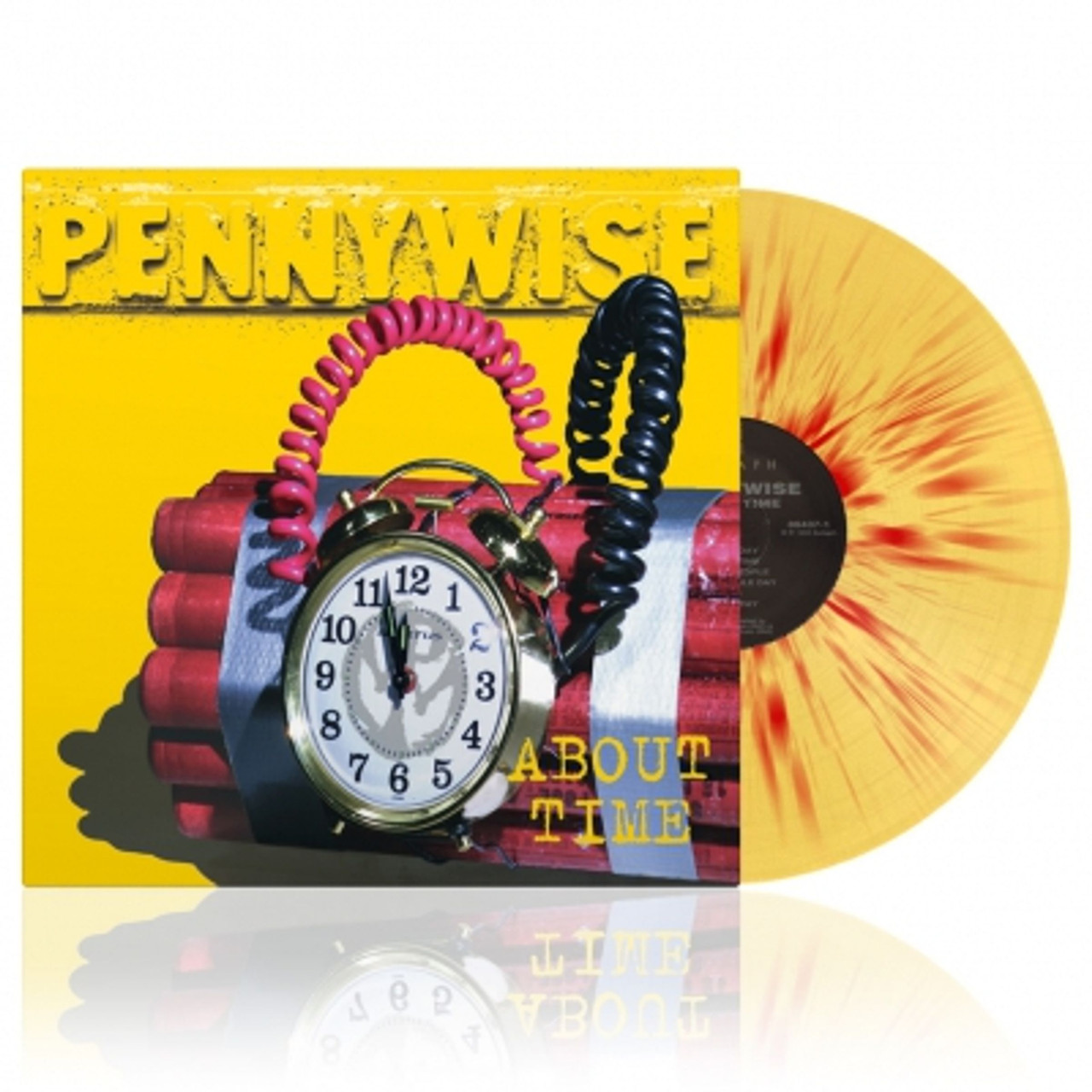Pennywise 'About Time' LP Yellow Red Splatter Vinyl