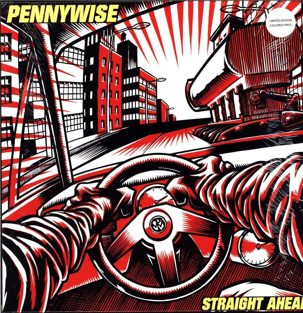 Pennywise 'Straight Ahead' LP Red Black Vinyl