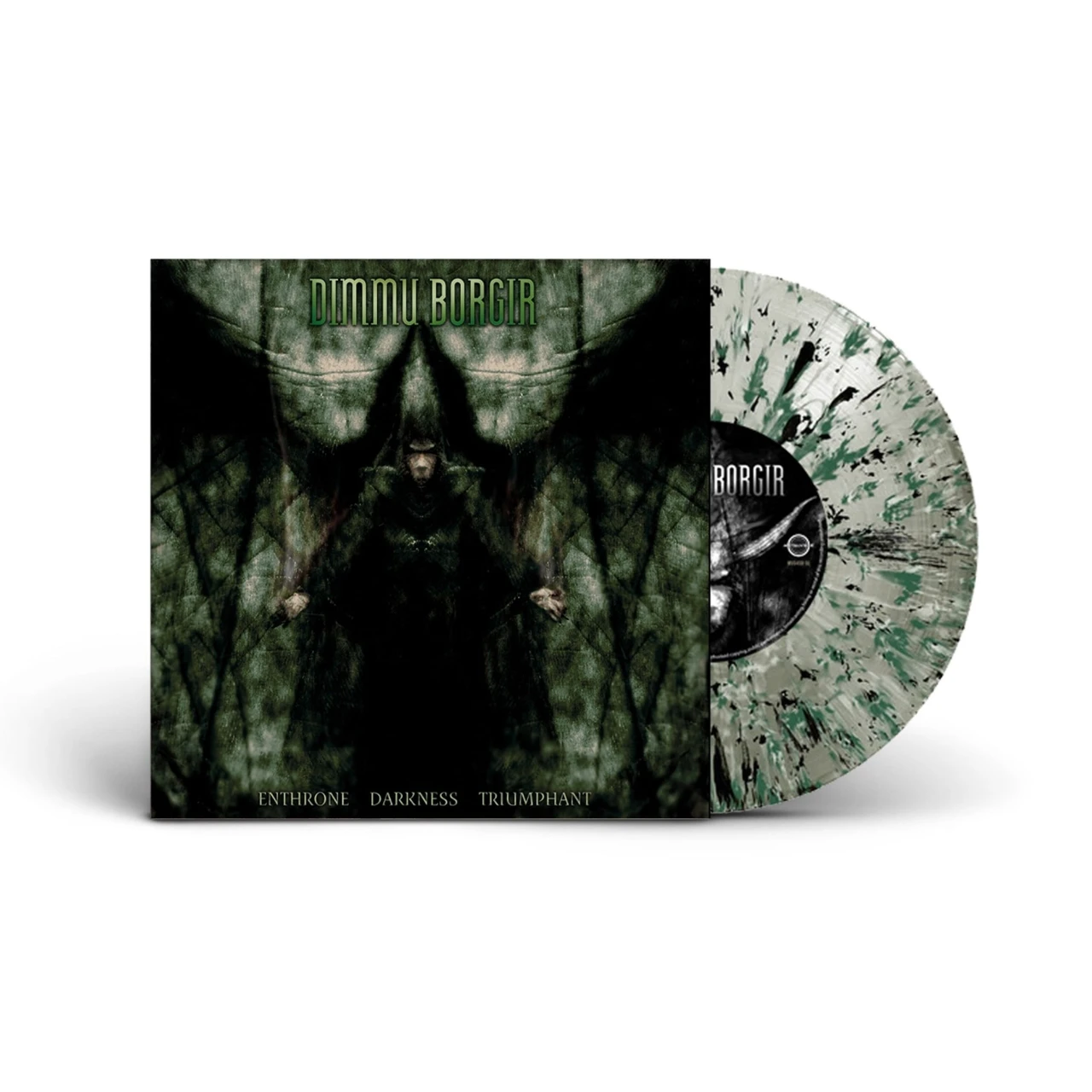 PRE-ORDER - Dimmu Borgir 'Enthrone Darkness Triumphant' LP Clear w/ Black Green White Splatter Vinyl - RELEASE DATE 18th September 2026