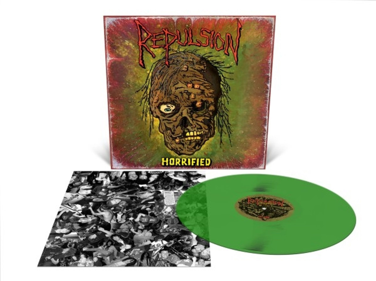 Repulsion 'Horrified' LP Translucent Green Vinyl