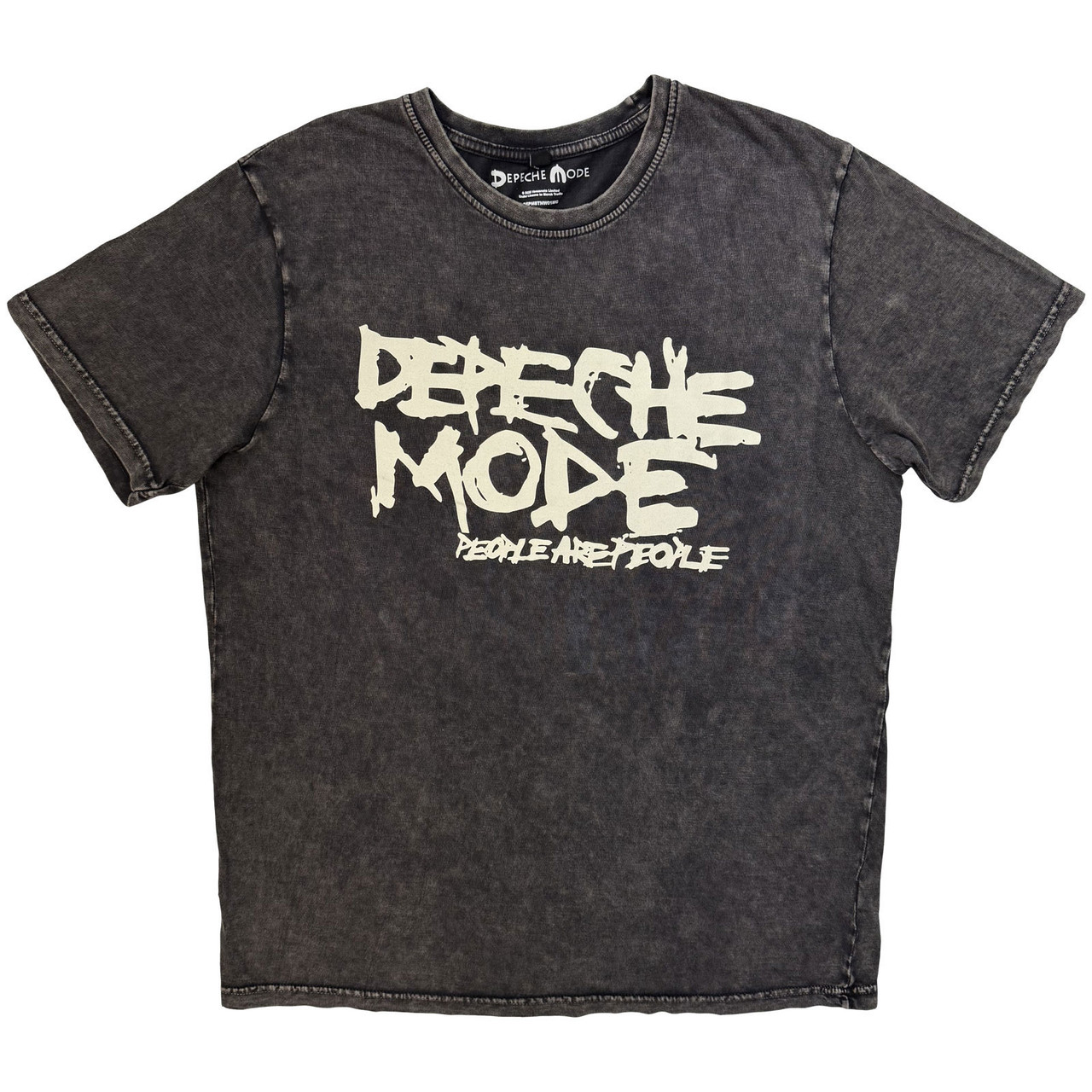 Depeche Mode 'People Are People' (Charcoal Grey) Stone Wash Limited Edition T-Shirt