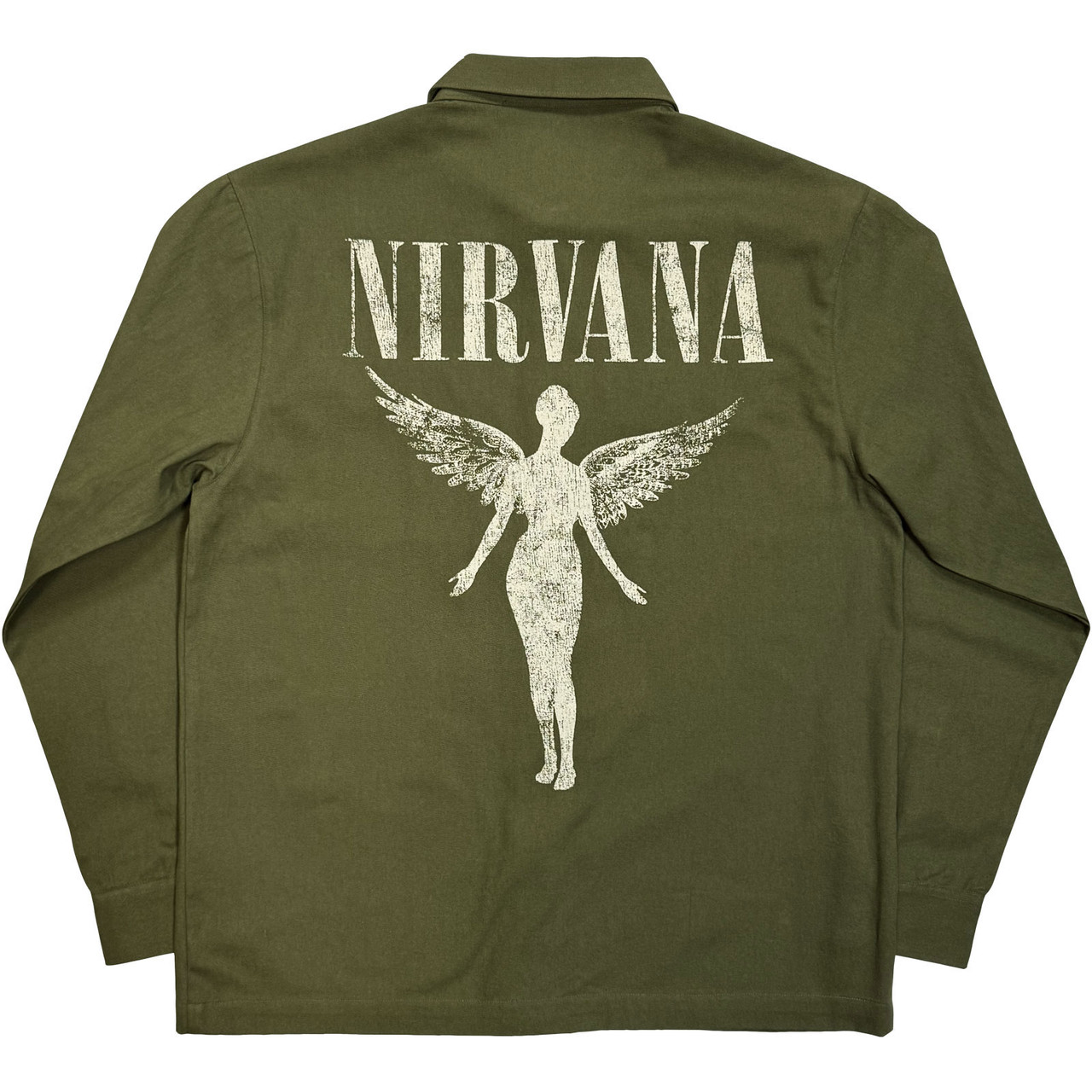 Nirvana 'In Utero Logo' (Green) Casual Shirt