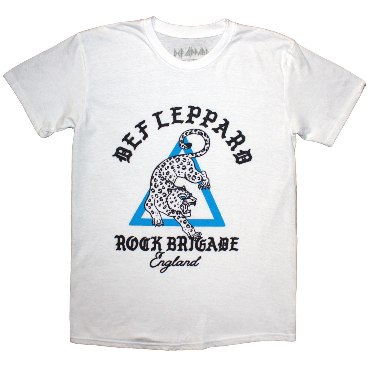 Def Leppard 'Rock Brigade' (White) T-Shirt