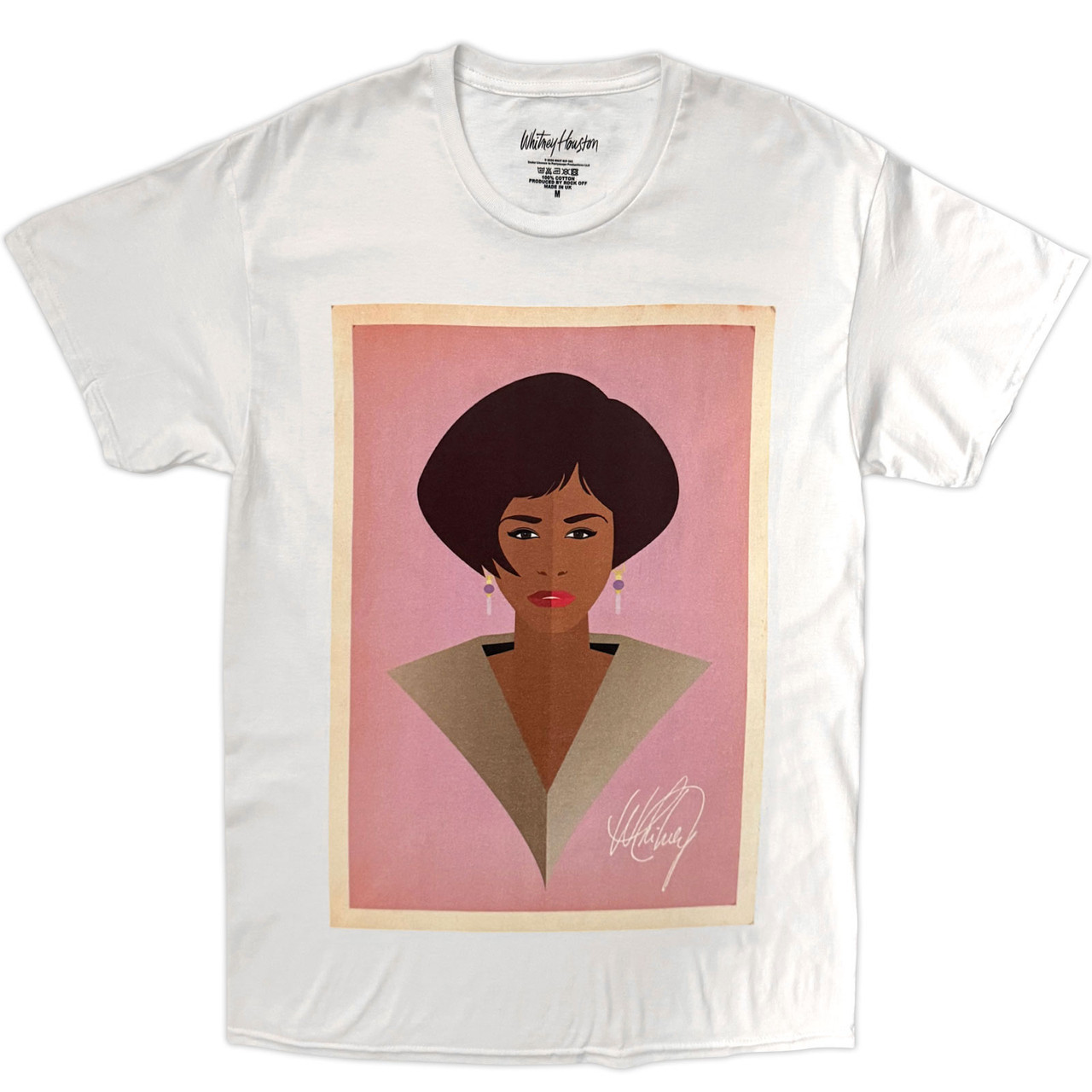 Whitney Houston 'Icon' (White) T-Shirt