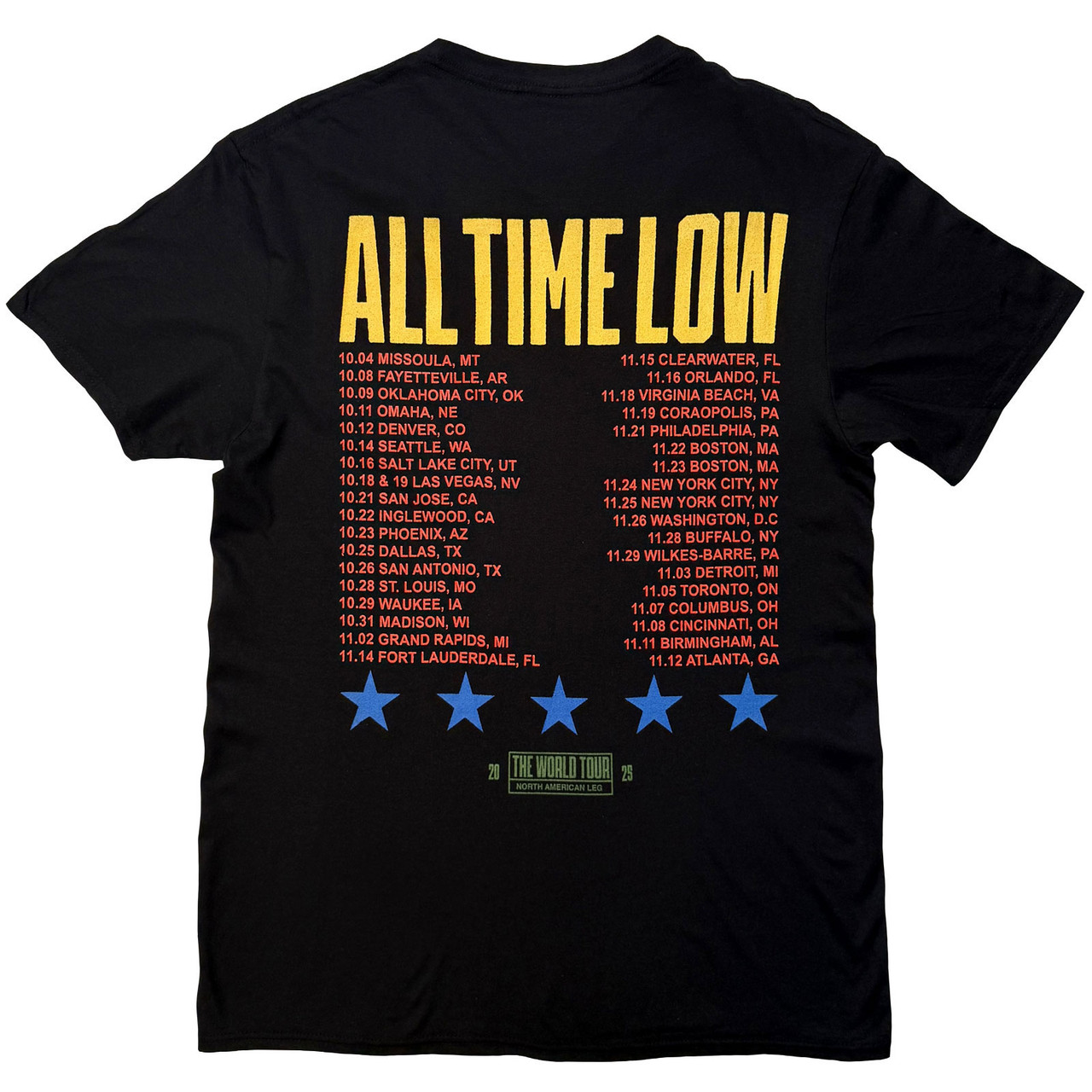 All Time Low 'Everyones Talking World Tour' (Black) T-Shirt