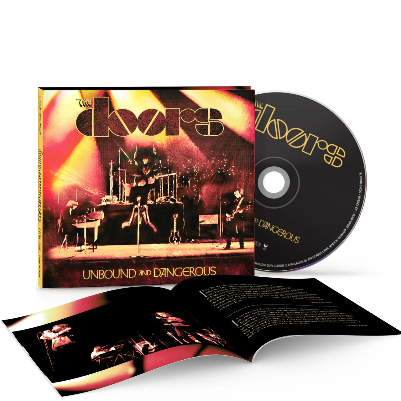 PRE-ORDER - The Doors 'Unbound and Dangerous' CD Softpack - RELEASE DATE 23rd October 2026