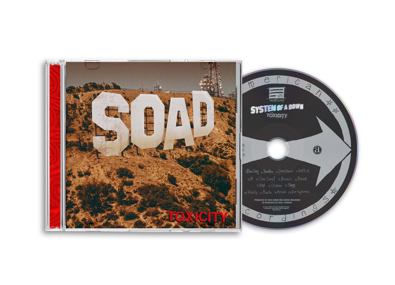 PRE-ORDER - System Of A Down 'Toxicity' (25th Anniversary) CD - RELEASE DATE 20th November 2026