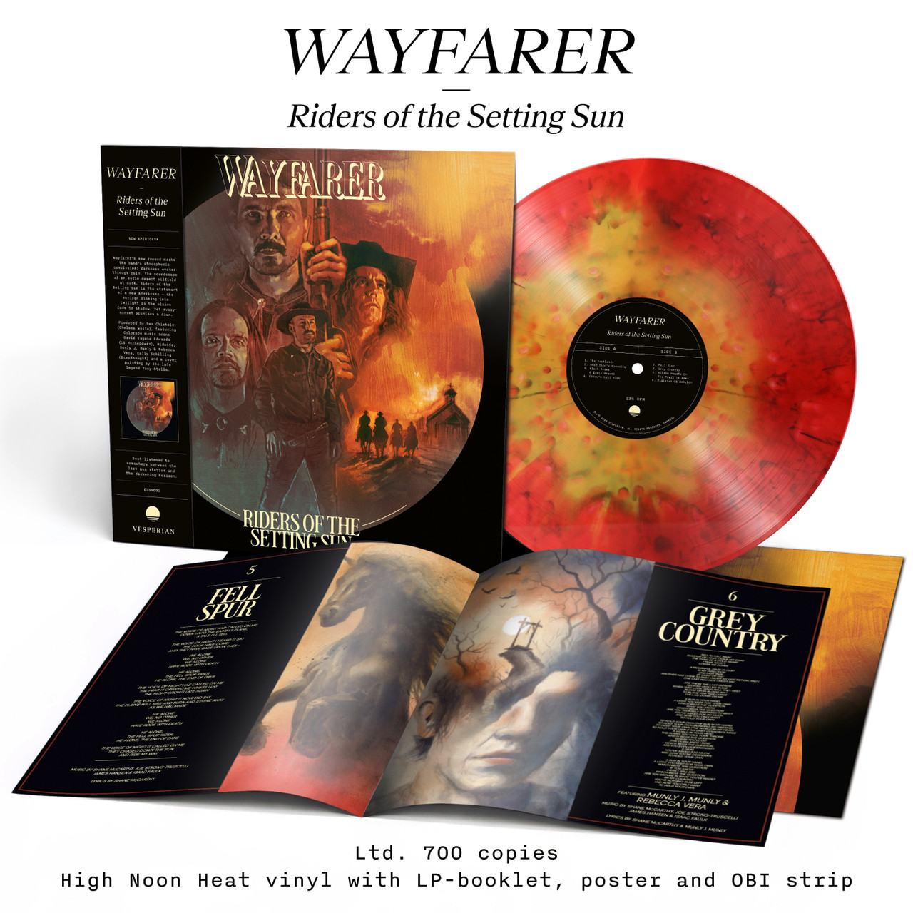 PRE-ORDER - Wayfarer 'Riders Of The Setting Sun' LP Gold Red Vinyl - RELEASE DATE 20th November 2026