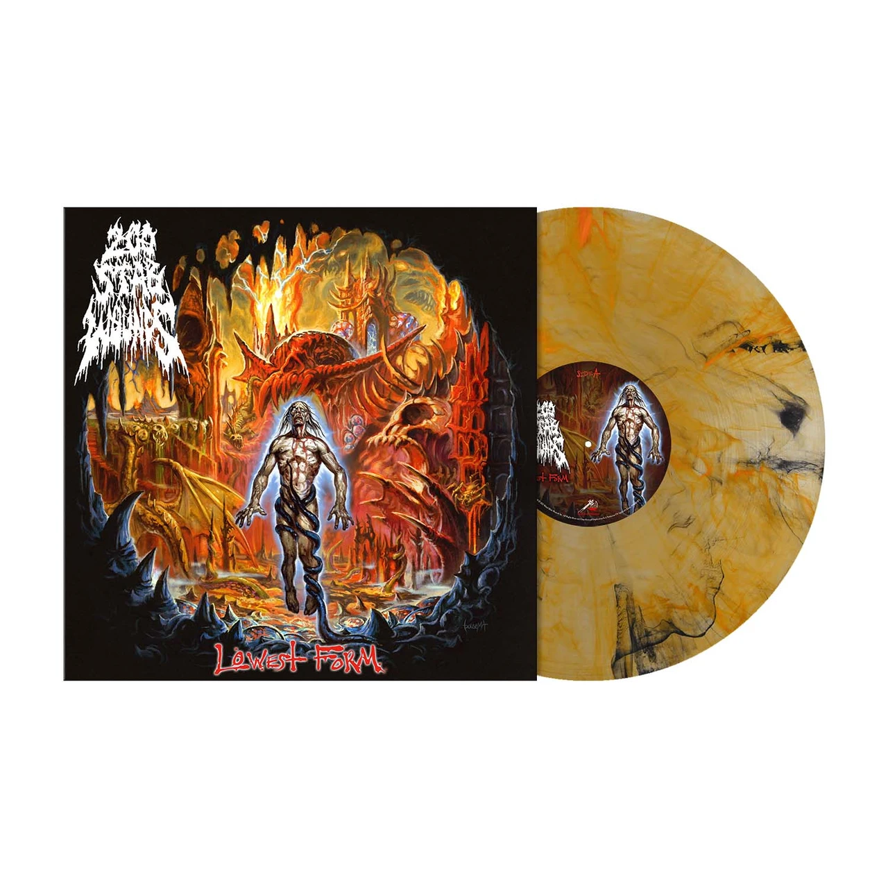 PRE-ORDER - 200 Stab Wounds 'Lowest Form' LP Clear Orange Black Smoke Vinyl - RELEASE DATE 19th February 2027