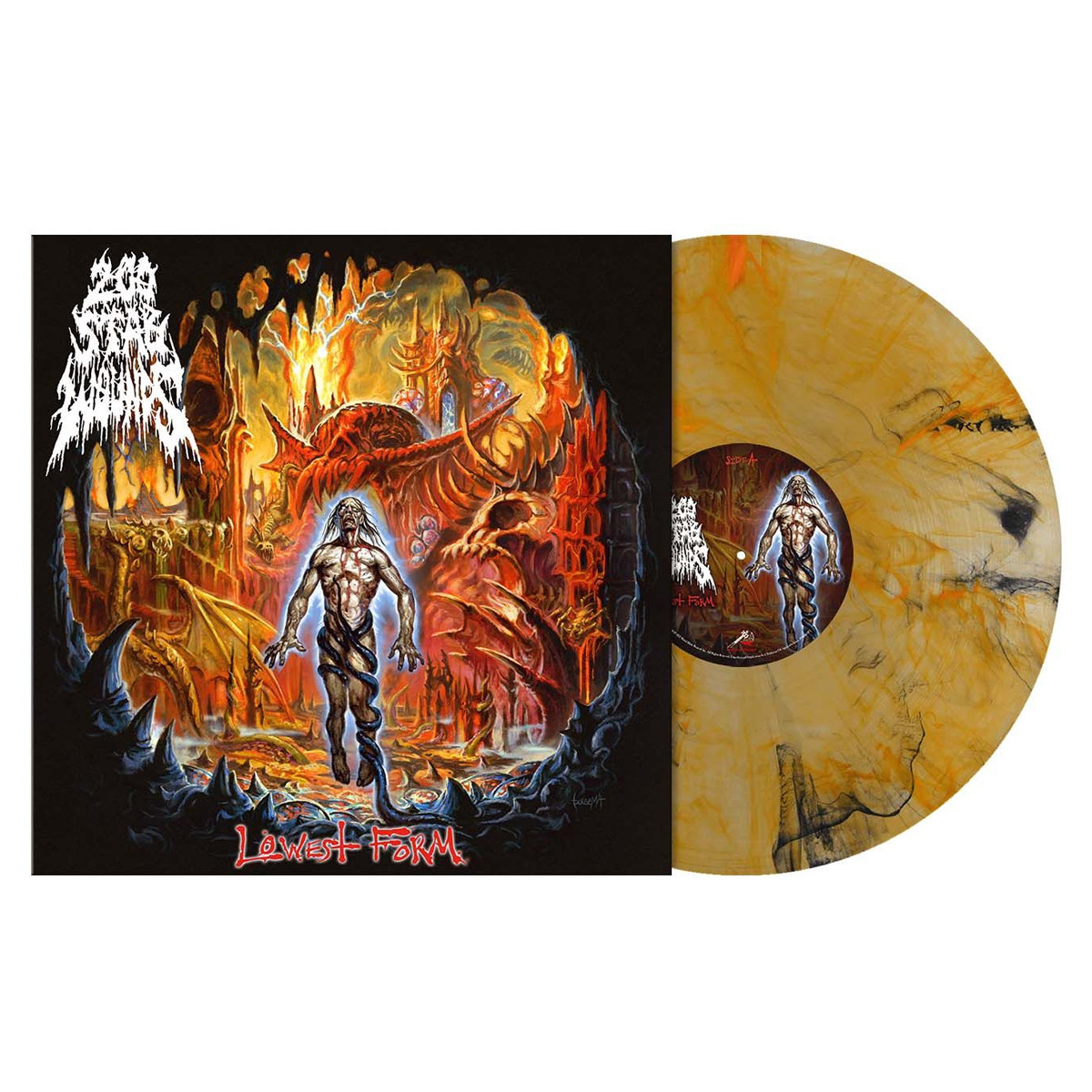 200 Stab Wounds 'Lowest Form' LP Clear Orange Black Smoke Vinyl