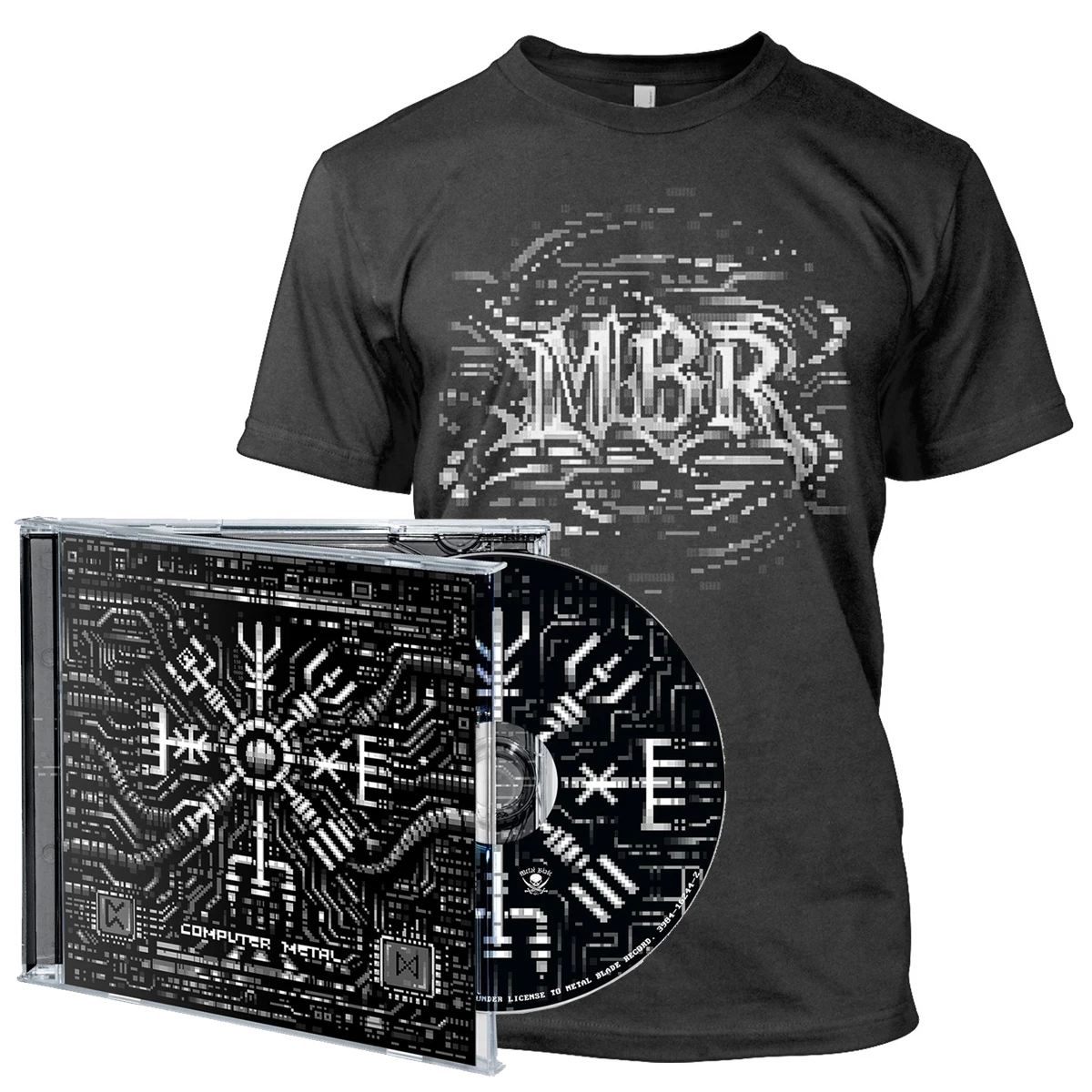 Master Boot Record 'Computer Metal' CD Jewel Case & T-Shirt Bundle