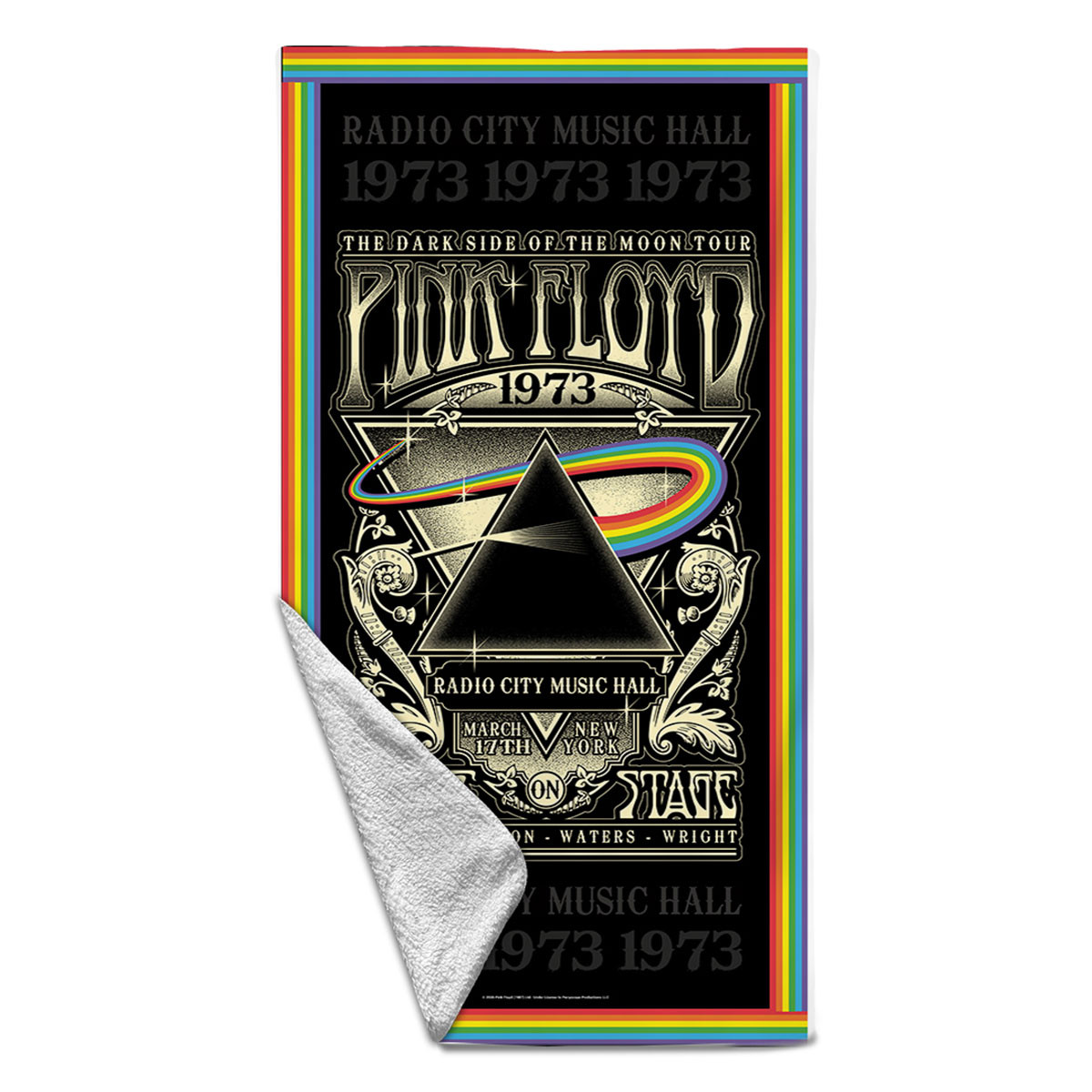 Pink Floyd 'Live 73' Beach Towel