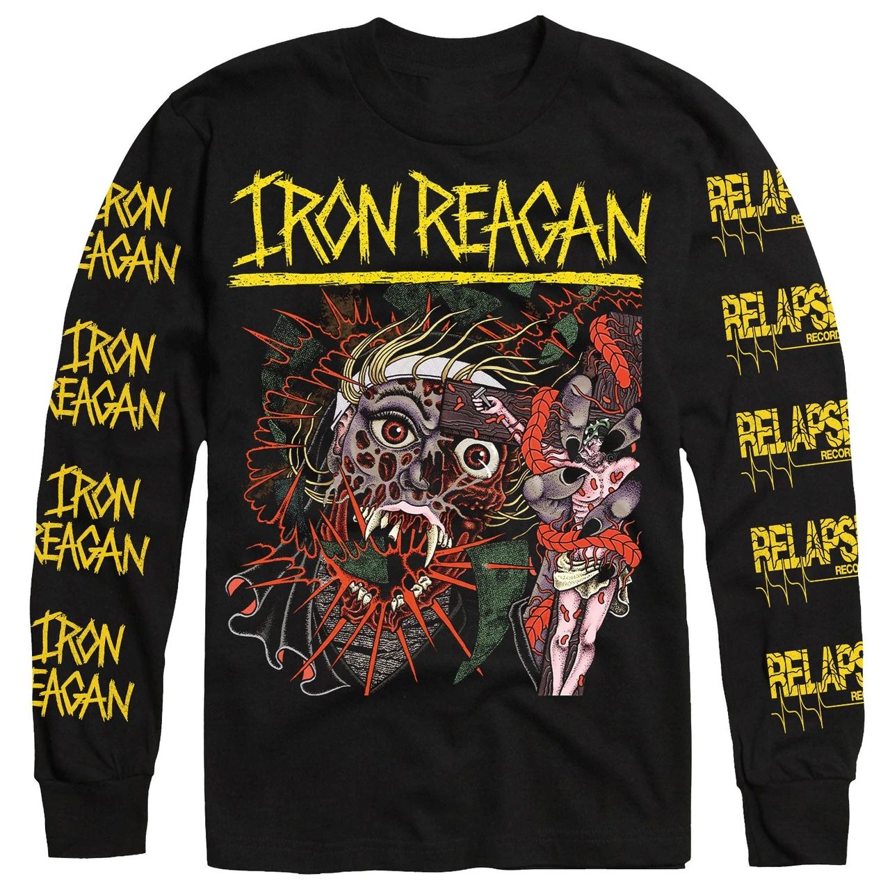 Iron Reagan 'DEMONETIZATION' (Black) Long Sleeve Shirt - US Import