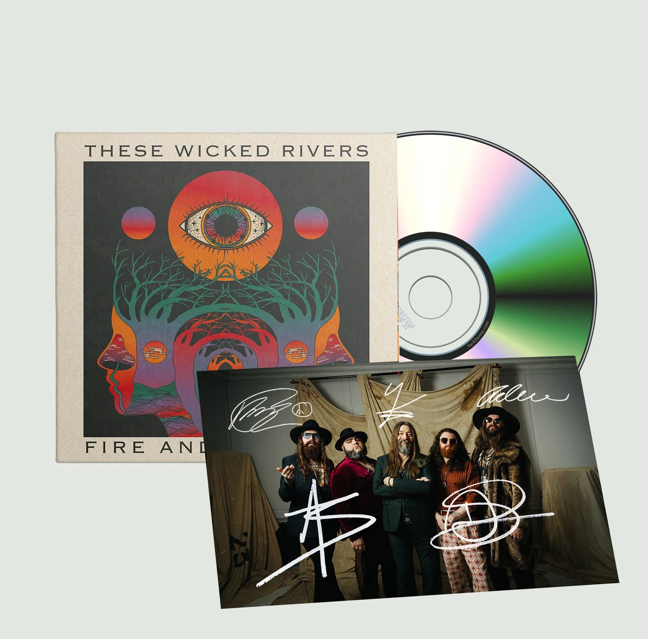 These Wicked Rivers 'Fire And Folklore' Digipak CD + Exclusive Signed Photo Card